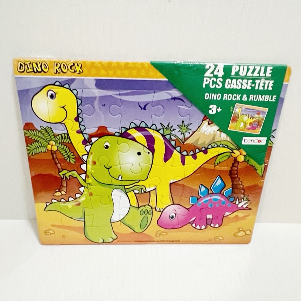 New 24 Puzzle Dino Rock & Rumble age 3+